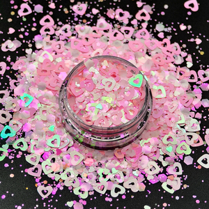Paillettes holographiques coeur d'amour paillettes remplissage <span class=keywords><strong>de</strong></span> résine époxy Laser coeur flocons <span class=keywords><strong>de</strong></span> résine remplissage pour cadeau <span class=keywords><strong>de</strong></span> saint valentin - Product Image 3