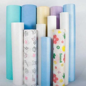 Sábanas desechables, formularios de inspección, rollos de sábanas para camillas de belleza, papel blanco de 50 cm x 50 m con película azul, fabricado a medida por el fabricante. - Product Image 1