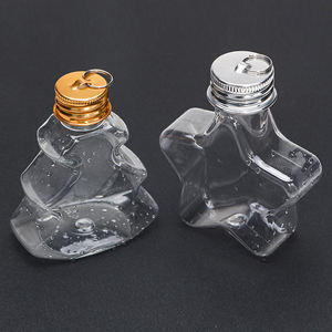 Botellas de plástico con cuerda roja, bolas de Navidad, árbol, estrella, campana, transparente, único, 50ml, venta al por mayor - Product Image 2