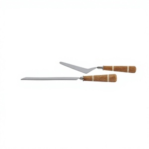 Creative Design Stainless Steel <b>Cake</b> <b>Server</b> with Wooden Handle Reasonably Priced Metal <b>Cake</b> Stand Essential Bake-Ware Tools - Product Image 1