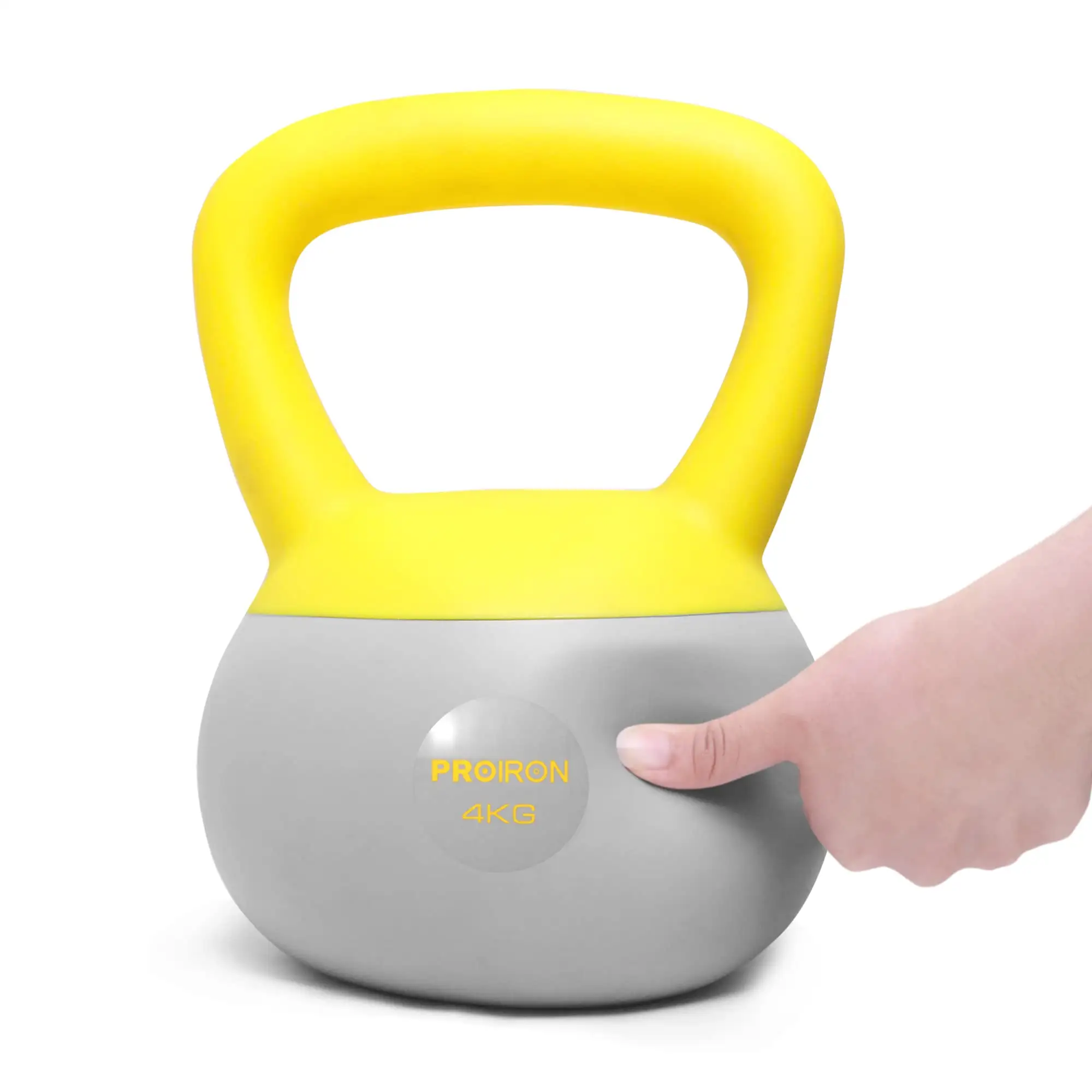 Proiron üretici 2kg PVC yumuşak ağırlıkları halter gücü çekirdek eğitim fitness taşınabilir pvc demir kum kettlebell