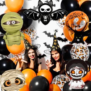 7 Globos de Halloween con Formas de Araña, Murciélago y Fantasma, de Material Metalizado, para Decoraciones de Fiesta de Cumpleaños, Baby Shower y Halloween - Product Image 4