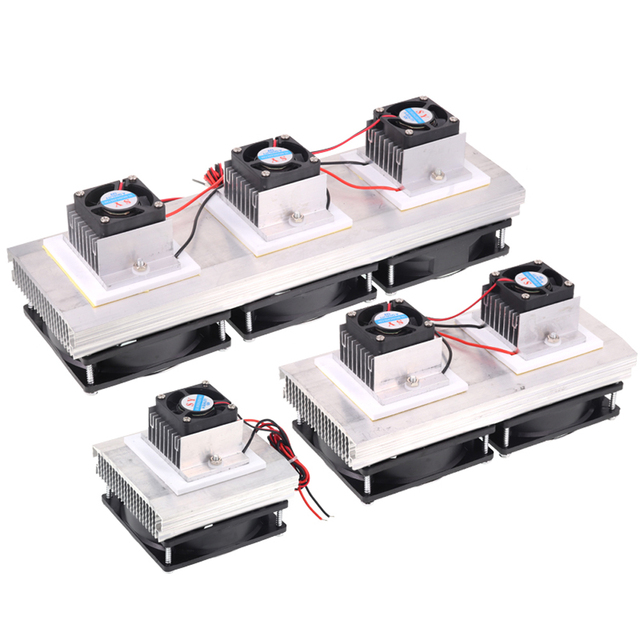 Taidacent TEC1-12706 12V Diy Semiconductor Refrigerator Thermoelectric Cooler Kit for Portable Mini Cooling Air Conditioner