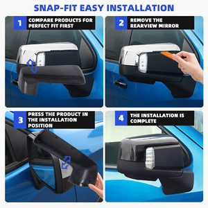 Carcasas de Espejos Retrovisores de Fibra de Carbono para Chevrolet Silverado GMC Sierra 2019-2023 Juego Completo - Product Image 4