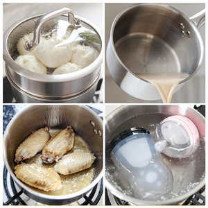 Marmite à lait Offre Spéciale Marmites à soupe et marmites en acier inoxydable pour la cuisine avec <span class=keywords><strong>tiroir</strong></span> à vapeur - Product Image 3