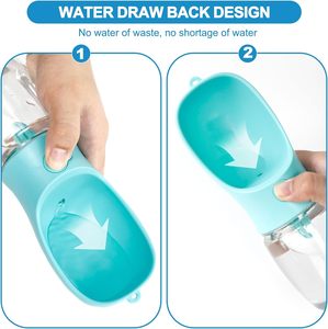 Borraccia per Cani da 20oz per Sublimazione, Portatile per Esterni, Personalizzabile, con Dispenser in Silicone - Product Image 4