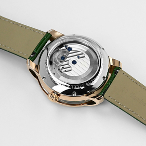 Montre mécanique automatique de luxe pour homme avec logo personnalisé, cadran squelette de style chinois gravé en 3D, bracelet en cuir premium - Product Image 2