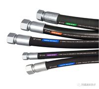 1 1/4 pouces 32mm vapeur haute température pression tuyau d'air fil d'acier hydraulique en caoutchouc 63mpa Flexible