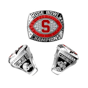 Anillos de campeonato de Béisbol Juvenil personalizables para torneos Joyas de piedras preciosas de aleación - Product Image 2