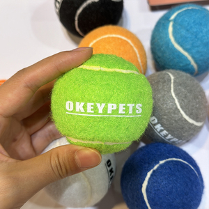 Palla da Tennis per Cani Okeypets, Giocattolo Interattivo per Addestramento, Personalizzabile con Logo, Palla da Masticare per Cani - Product Image 3