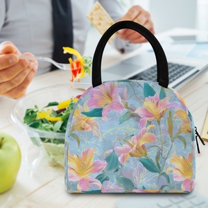 Hawaiian Life Stylish Lunch Bag Custom Red Checked Design Insulation Thermal Tote Cooler Lunch Bag for Worker Women - Product Image 6