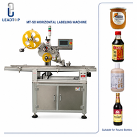 Machine d'étiquetage automatique série MT, équipement d'étiquetage d'autocollants à commande PLC pour bouteilles, canettes et bocaux