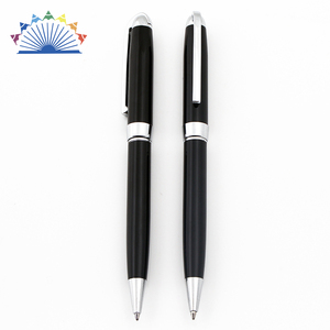 Bolígrafos de Negocios Resistentes y Elegantes con Clip para Logotipo, Bolígrafo Negro - Product Image 2
