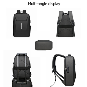 Sac à dos décontracté pour homme, imperméable, à coque rigide, tendance, pour affaires, avec port USB, en tissu Oxford, pour ordinateur portable - Product Image 5