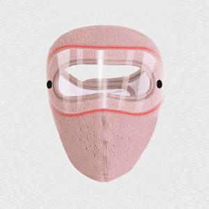 หน้ากากคลุมหน้าแบบเต็มใบสำหรับขี่มอเตอร์ไซค์ ป้องกันลมหนาว ทำจากผ้าขนสัตว์ อุ่นสบายสำหรับฤดูหนาวกลางแจ้ง ปี 2024 พร้อมที่ปิดตา - Product Image 6