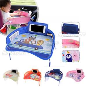 Mesa Portátil Multifuncional para Asiento de Coche de Bebé, Bandeja de Seguridad para Niños con Diseño de Dibujos Animados, Soporte para Juguetes, Comida, Bebidas y Celular - Product Image 1