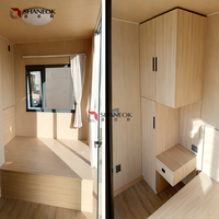 Maison préfabriquée de luxe de 40 pieds, modèle de cabane Apple détachable, capsule spatiale de taille personnalisée, conteneur SHANEOK, maison conteneur