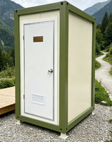 Unité de toilettes mobiles préfabriquées à panneaux sandwich pour camping, chantier, parc, lieu d'événement