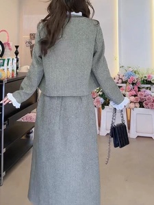 Abito professionale femminile non ferro nero di fascia alta blazer due pezzi business ol vento abiti da lavoro formali a maniche lunghe - Product Image 6