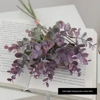 Rangkaian Daun Eucalyptus Sutra Buatan untuk Dekorasi Rumah & Pernikahan, Hiasan Bunga untuk Interior/Eksterior, Grosir