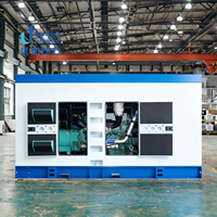 Générateur diesel silencieux continu U+POWER AC 3 50/60Hz 500kVA 600kVA 700kVA avec démarrage automatique ATS et démarrage à distance, sur remorque