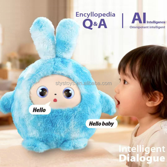 Multilingual Ai Chatbot Toy Robot Artificial App Control Soft Plush Doll Intelligent Talking Ai Plush Toy with Dynamic Eye