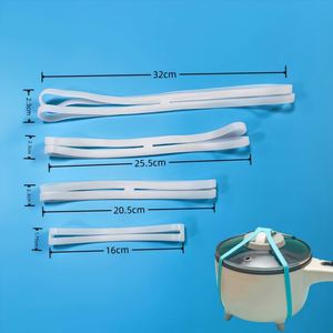 Hot <b>Products</b> H-shaped Food Grade Silicone <b>Rubber</b> Band Silicone Bowl Transparent Silicone Coaster Set H-shaped - Product Image 1