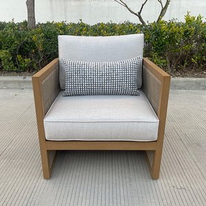 Ensemble de canapés d'extérieur de luxe en aluminium et rotin, résistant à l'eau, pour hôtels, villas, patios, cours, jardins et fermes, avec éléments en <span class=keywords><strong>corde</strong></span> - Product Image 3