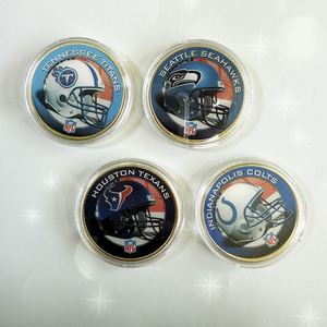Fabricante Venta caliente Desafío Monedas 3D Aleación de zinc Oro Plata Metal Esmalte Colección <span class=keywords><strong>NFL</strong></span> NBA Desafío Monedas - Product Image 4