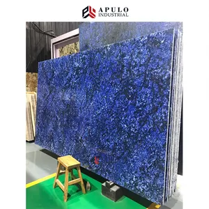 Pedra natural sodalite azul marmorizado bahia granito natural lápis brasileiro azul namíbia slab do brasil pedra de mármore azul