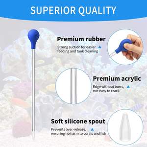 หลอดป้อนอาหารปลาแบบยาว สำหรับตู้ปลา ป้อน<span class=keywords><strong>ปะการัง</strong></span> หลอดฉีดยา หลอดป้อนอาหารในตู้ปลา สำหรับปลาทะเล <span class=keywords><strong>ปะการัง</strong></span> พืชน้ำ แมงมุม <span class=keywords><strong>งู</strong></span> กิ้งก่า - Product Image 3