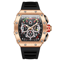 ONOLA 6827 Montre de mode neuve pour homme, montre à quartz étanche pour homme, chronographe, montre de luxe pour homme