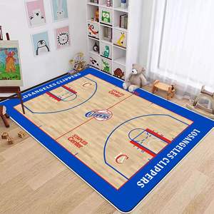<span class=keywords><strong>Tapis</strong></span> <span class=keywords><strong>NBA</strong></span> Home Design Cartoon Crystal Velvet Machine Made Stain Resistant Non-Slip Pet Friendly Carpet for Children Room - Product Image 3