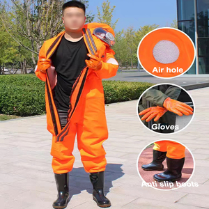 Équipement d'Apiculture Combinaison Anti-Guêpes et Abeilles en Cuir PU avec Trous d'Aération et Bottes Vêtement Anti-Frelons - Product Image 4