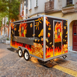 2025 New <b>Design</b> Shining Fast Trailer For Fried Chicken <b>Mobile</b> Food Truck With DOT VIN - Product Image 5