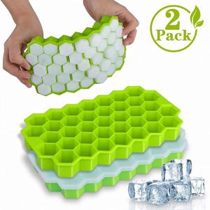 Molde para Congelar Alimentos, 37 Cavidades, Bandeja de Silicona para Cubitos de Hielo en Forma de Panal - Product Image 4