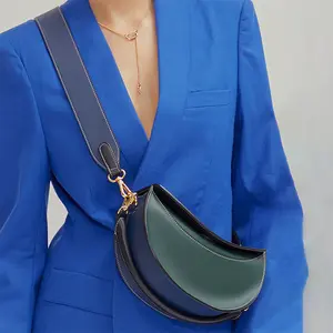 Женская сумка через плечо AZB434, седельная сумка с трубчатыми ручками и широким ремнем, сумка через плечо в стиле ретро