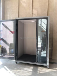 Cabina Mobile in acciaio insonorizzata con ruote case verdi per uso ufficio in appartamenti