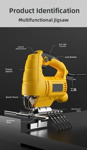 Sierra de calar eléctrica multifuncional, motosierra <span class=keywords><strong>manual</strong></span> a batería de grado industrial y doméstico <span class=keywords><strong>para</strong></span> cortar <span class=keywords><strong>madera</strong></span> - Product Image 2