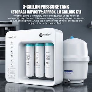 Purificateur d'eau par osmose inverse sous évier 100 GPD, système <span class=keywords><strong>RO</strong></span> 6 étapes avec réservoir de 3 gallons pour la consommation directe à domicile - Product Image 2
