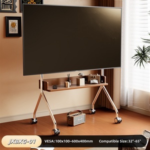 Mobiler TV-Ständer Rollender TV-Wagen Bodenst änder mit Rädern für 32-65-Zoll-Bildschirme - Product Image 3