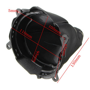 Honda Civic 06-12 Leather Gear <b>Shift</b> Boot Black Manual Transmission Cover 77298-SNX-A01ZB - Product Image 2