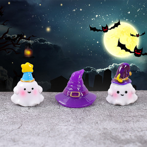 Figuras de Resina en Miniatura de Halloween, Calabaza, Globo Ocular, Fantasma, Sombrero de Bruja, Decoración para Interiores - Product Image 3