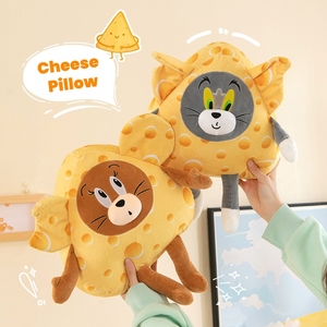 <span class=keywords><strong>Coussin</strong></span> en peluche <span class=keywords><strong>Chat</strong></span> et Souris de Dessin Animé avec Fromage, Adorable <span class=keywords><strong>Coussin</strong></span> Animal Rembourré, Décoration de Canapé, Cadeau <span class=keywords><strong>pour</strong></span> Enfants - Product Image 1
