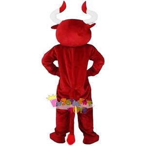 Costume de mascotte de taureau de vache rouge Bison pour jeu de rôle animal de dessin animé adulte pour le jeu de fête de fête de vacances - Product Image 4