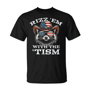 Camiseta Rizz Em With The Tism con meme de mapache sobre autismo - Product Image 2