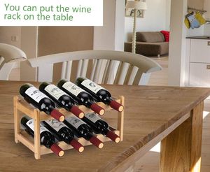 Lumina <b>Rack</b> 8 <b>Bottle</b> 2-Tier Eco-Friendly Painted Finish Metal <b>Storage</b> Easy-Assembly Space-Saving Kitchen Wine Organizer - Product Image 3