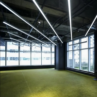 RONSE-Lampe suspendue LED linéaire en aluminium anti-éblouissement personnalisable 80W pour centres commerciaux et supermarchés