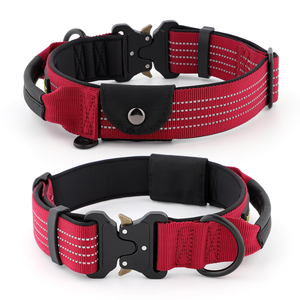 Adjustable Metal Buckle Dog Pet <b>Collars</b> Training Nylon Tactical Dog <b>Collar</b> for Medium and Large Dog - Product Image 2