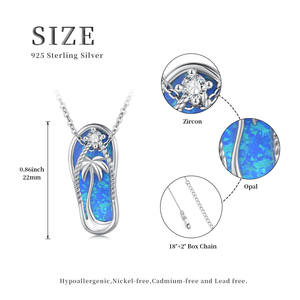 925 Sterling Silver Trendy Hawaiian Flip Flop Pantoufle Sandale Pendentif Collier Sans Nickel <span class=keywords><strong>Hypoallergénique</strong></span> pour les peaux sensibles - Product Image 6